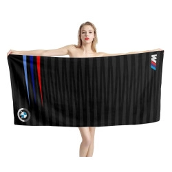 BMW M Series Black Beach Towel