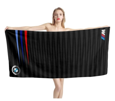 BMW M Series Black Beach Towel