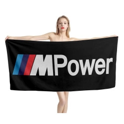 BMW Logo Big M Power Beach Towel