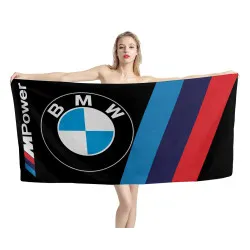 BMW Big Logo M Power Beach Towel