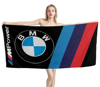 BMW Big Logo M Power Beach Towel