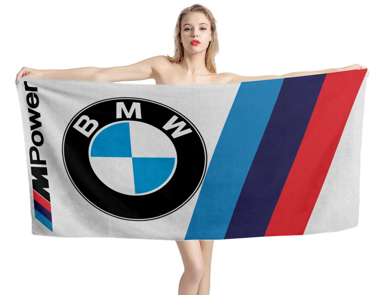 BMW Big Logo M Power Beach Towel