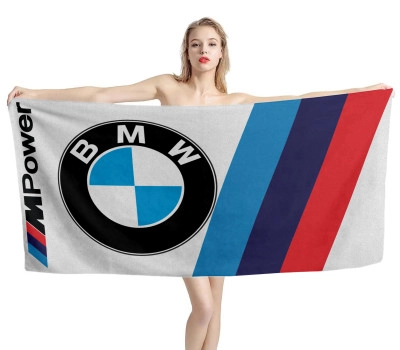 BMW Big Logo M Power Beach Towel