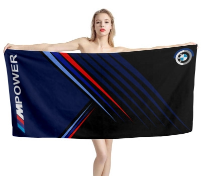 BMW M Power Blue-Black Beach Towel