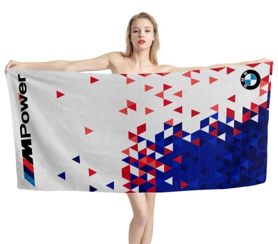 BMW M Power Blue-Red Beach Towel