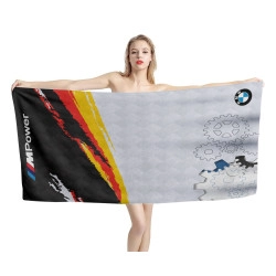 BMW M Power Germany Flag Beach Towel