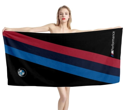 BMW Performance Black Beach Towel