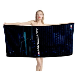 BMW M Performance Black Beach Towel