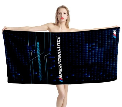 BMW M Performance Black Beach Towel