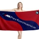 BMW Performance Red-Blue Line Beach Towel - Image 1