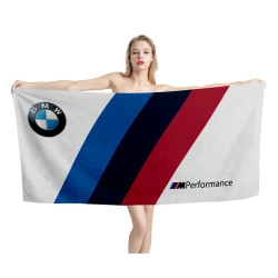 BMW Performance White Beach Towel