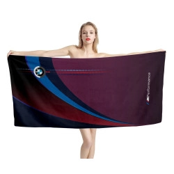 BMW Performance Sport Black Beach Towel