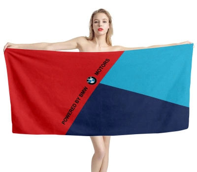 BMW Powered Motors Beach Towel