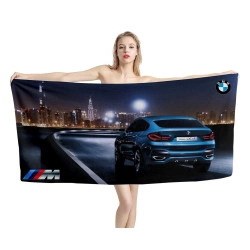 BMW X4 Blue Beach Towel