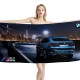BMW X4 Blue Beach Towel - Image 1