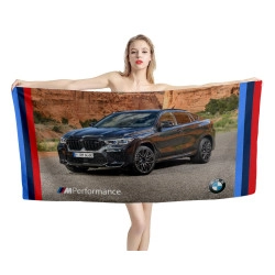 BMW Car M Performance Logo Beach Towel