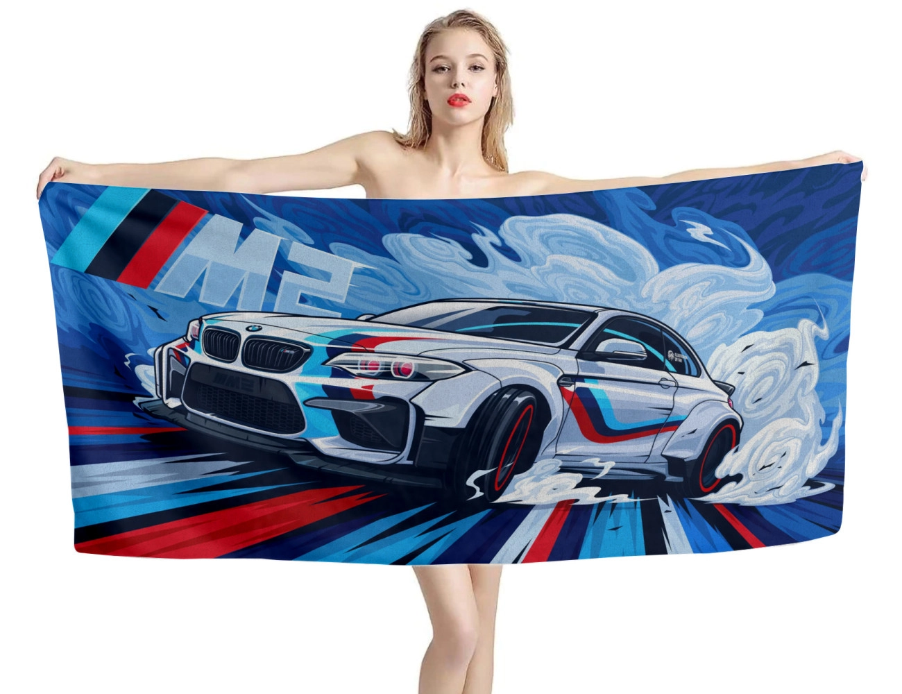 BMW M2 Artwork Beach Towel, BMW-M2