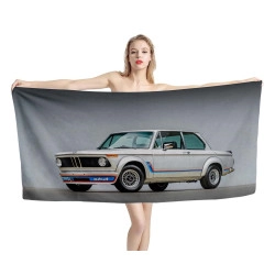 BMW 2002 Turbo Old Car Coupé Beach Towel