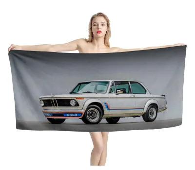 BMW 2002 Turbo Old Car Coupé Beach Towel