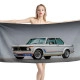 BMW 2002 Turbo Old Car Coupé Beach Towel - Image 1