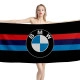BMW Big Logo Black Beach Towel Model1 - Image 1