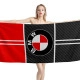 BMW Logo Carbon Red Beach Towel - Image 1