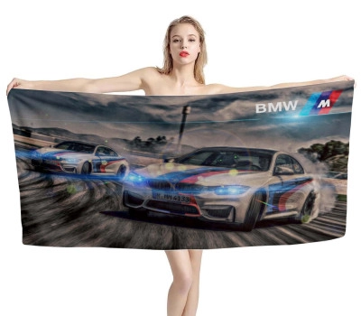 BMW M4 Drifter Beach Towel