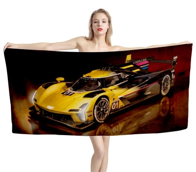 Cadillac 01 Le Mans 24-hour Race Beach Towel