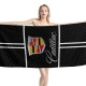 Cadillac Logo Carbon Black Beach Towel - Image 1