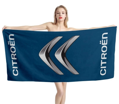 Citroen Logo Blue Beach Towel