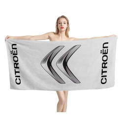 Citroen Logo White Beach Towel