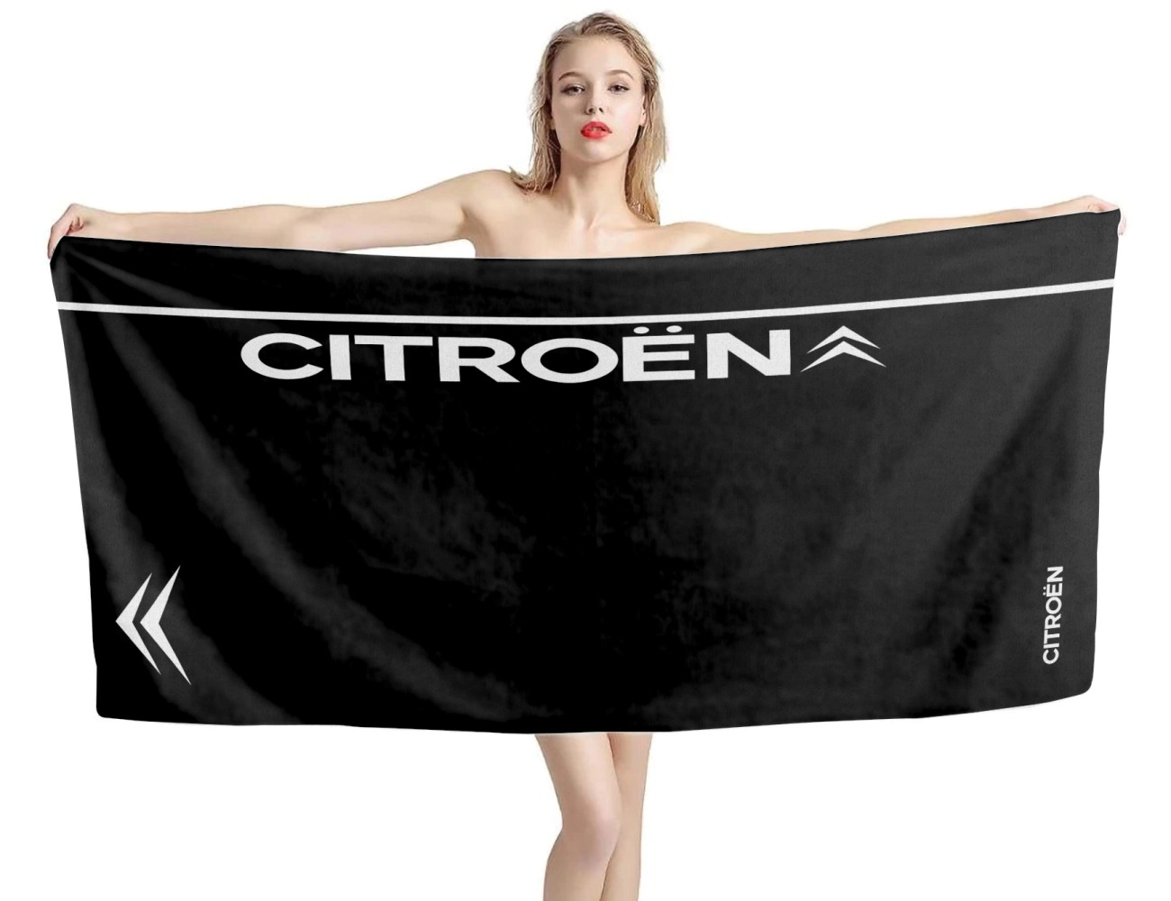 Citroen Black Beach Towel, CIT--07