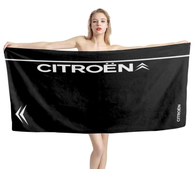 Citroen Black Beach Towel