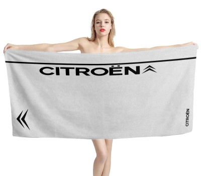 Citroen White Beach Towel