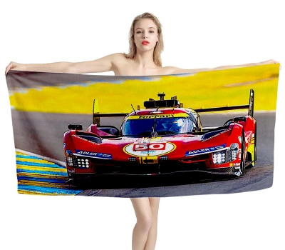 Ferrari 50 Le Mans 24-hour Race Beach Towel