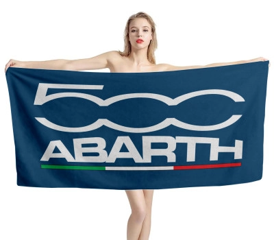 Fiat 500 Blue Beach Towel