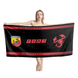 Fiat Abarth Logo Schwarz Strandtücher