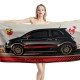 Fiat Abarth Schwarz Car Strandtücher - Image 1