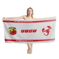 Fiat Abarth Logo Weiß Strandtücher