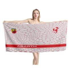 Fiat Abarth Rot Hex Weiß Strandtücher