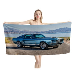 Ford Mustang Shelby 1967 GT500 Beach Towel