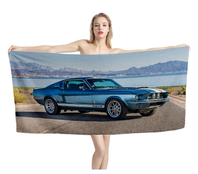 Ford Mustang Shelby 1967 GT500 Beach Towel