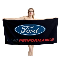 Ford Performance Black Beach Towel