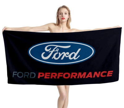 Ford Performance Black Beach Towel