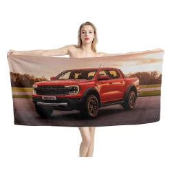 Ford Ranger Raptor 4x4 Pick-Up Truck Beach Towel