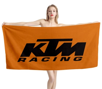 KTM Racing Orange Beach Towel