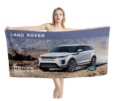 Land Rover Weiß Jeep Strandtücher