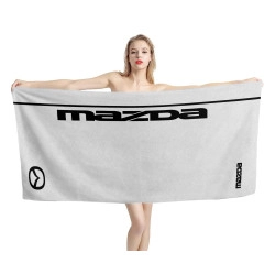 Mazda White Beach Towel