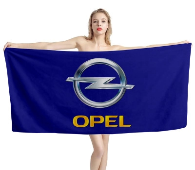Opel Logo Blue Beach Towel