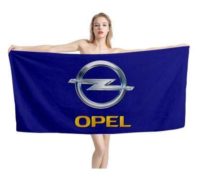Opel Logo Blue Beach Towel